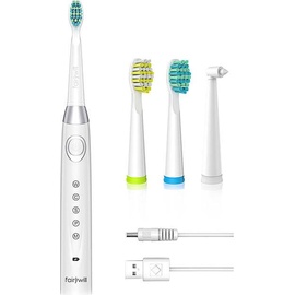 Fairywill Fairywill, 508 sonic toothbrush with tip set (White)