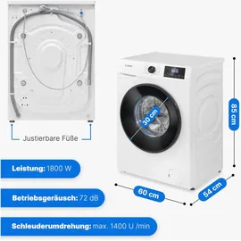 Bomann WA 7185 Waschmaschine (8 kg, 1400 U/min)
