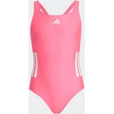 adidas 3 Stripes C-back Badeanzug Lucid Pink/White 164