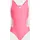 adidas 3 Stripes C-back Badeanzug Lucid Pink/White 164
