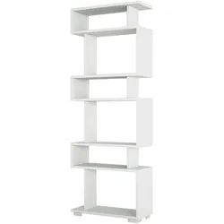 WellHome Sena Bücherregal, 100% Spanplatten, furniert mit Melamin