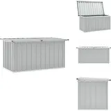 Gartenbox Grau 129x67x65 cm - Gartenbox - Stahlausstattung - Auflagenbox - Gartendeckabdeckung - Gartenorganisation
