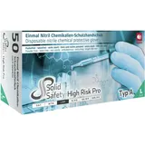 AMPri Einweghandschuhe Nitril, HIGH RISK PRO, puderfrei, Gr. S