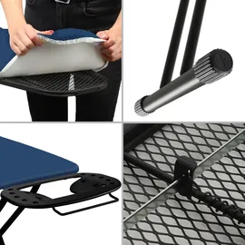 Kadax klappbares Bügelbrett, groß, 120 x 38 cm breit, Standard mit Griff