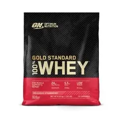 Optimum Nutrition 100 % Whey Gold Standard, Fraise, Poudre 4530 g