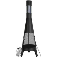 Vevor Terrassenofen Ø 51 cm Schwarz