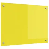 vidaXL Küchenrückwand Gelb 70x50x0,6 cm Sicherheitsglas