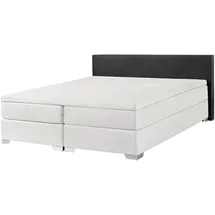 Beliani Boxspringbett 160 x 200 cm Schwarz/Weiß
