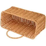 Generisch 1 Stück Handgewebter Rattan-hängekorb Aus Weidengeflecht Zur Wandmontage, Obst-aufbewahrungskorb Für Die Küche, Boho-stil, Wandkorb Für Heimdekoration, Für Gemüse, Zwiebeln,