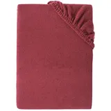 Carpe Sonno Spannbettlaken Teddy-Plüsch 90 x 200 cm Rot