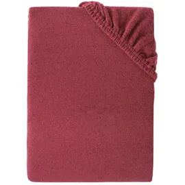 Carpe Sonno Spannbettlaken Teddy-Plüsch 90 x 200 cm Rot