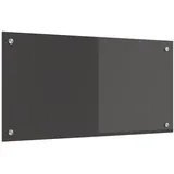 vidaXL Küchenrückwand Dunkelgrau 80x40x0,6 cm Hartglas