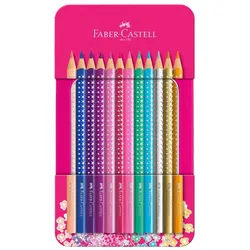 FABER-CASTELL SPARKLE - Farbstift - verschiedene Farben (Packung mit 12)