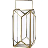 Gilde Windlicht Cozy, in gold - (B)18 x (H)29 cm - Gr.: onesize