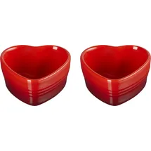 Le Creuset 350 ml Herz-Auflaufförmchen 2 St. Kirschrot