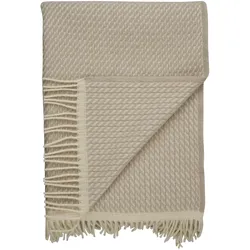 Røros Tweed - Mello Wolldecke, 210 x 150 cm, warm grey