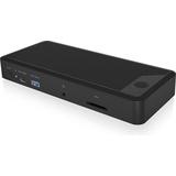 Icy Box IB-DK2280AC Dockingstation - USB-C / USB4 / Thunderbolt 3 / Thunderbolt 4 - 3 x HDMI, 3 x DP - 2.5GbE - 135 Watt