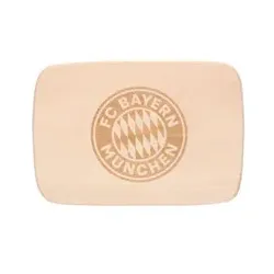 FC BAYERN Brotzeitbrett Holz Logo 34960 21.5x14.9cm