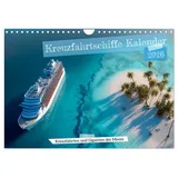 Calvendo Kreuzfahrtschiffe Kalender Wandkalender 2026 DIN A4 quer