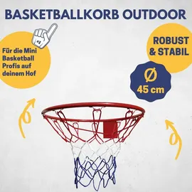 Best Sporting Basketballkorb Rot 45 cm
