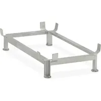 Cemo Fußgestell Rechteckbehälter 200 Liter Stahl 122 x 62 cm verzinkt