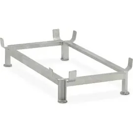 Cemo Fußgestell Rechteckbehälter 200 Liter Stahl 122 x 62 cm verzinkt