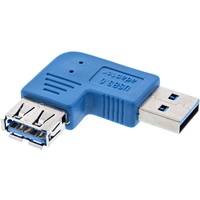 InLine USB 3.0 Adapter, Stecker A auf Buchse B 90° gewinkelt rechts (35300M)