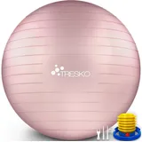 TRESKO Gymnastikball Rose-Gold 55 cm