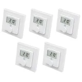 Homematic IP Wandthermostat mit Luftfeuchtigkeitssensor HmIP-WTH-1 • 5er Pack