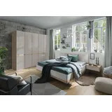 Wiemann Futonbett WIEMANN "Barcelona", braun (champagner, bianco, eiche, nachbildung), B:169cm L:215cm, Betten, Futonbett, schwebendes Fußteil mit seitlicher Verblendung