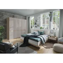 Wiemann Futonbett WIEMANN "Barcelona", braun (champagner, bianco, eiche, nachbildung), B:169cm L:215cm, Betten, Futonbett, schwebendes Fußteil mit seitlicher Verblendung