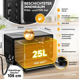 STILLSTERN Minibackofen schwarz