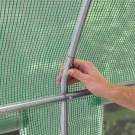 TOOLPORT Foliengewächshaus PE grün transparent 180 g/m2 24 m2