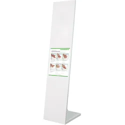 Sanismart Desinfektionsständer Weiß 150 cm + Hygieneplan