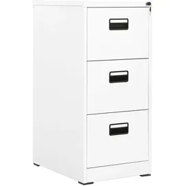 vidaXL Aktenschrank Weiß 46x62x102,5 cm Stahl