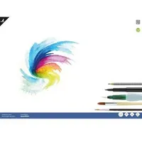 Kangaro Aquarellpapier A2 12 Blatt 300 g cremeweiß