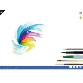 Kangaro Aquarellpapier A2 12 Blatt 300 g cremeweiß