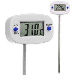 GreenBlue Kochthermometer GB382, Digitales Lebensmittelthermometer weiß