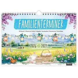 Trötsch Verlag TRÖTSCH - Familienterminer Landgrüße für 18 Monate 2026/2027