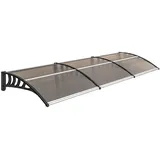 Outsunny Pultvordach 303 x 27 cm schwarz