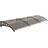 Outsunny Pultvordach 303 x 27 cm schwarz