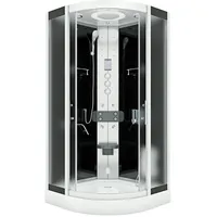 Komplettdusche Duschkabine Fertigdusche Dusche D58-03m1 80x80 Cm Ohne 2k Scheiben Versiegelung