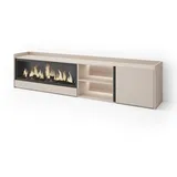 SKRAUT HOME Lowboard 212x50x35 cm Beige Holzwerkstoff