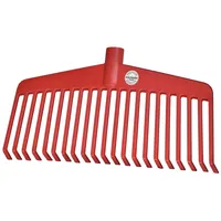 Idealspaten Laubrechen Nylon rot