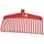 Idealspaten Laubrechen Nylon rot