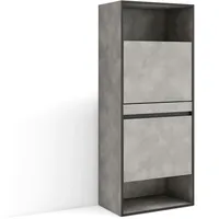 SKRAUT HOME Schuhschrank, Raumsparschrank, 60x35x145 cm, Schlafzimmer, Garderobe, Moderner