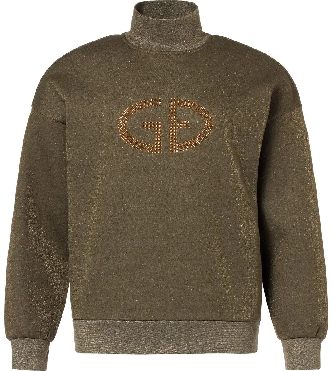 Goldbergh Sizzle Turtle Neck Sweater dark olive lurex melange (6651) M