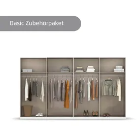 Rauch Kleiderschrank RAUCH "Drehtürenschrank Schrank Garderobe Wäscheschrank Schlafzimmer AVOLA", beige (beige (champagner)), B:360cm H:210cm T:54cm, Holzwerkstoff, Schränke, Kleiderschrank, mit hochwertigen Stangengriffen in Schwarz aus Metall MADE IN GERMANY,