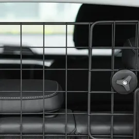 PawHut Hundegitter Auto verstellbar Schwarz 90-120 x 40,5 cm
