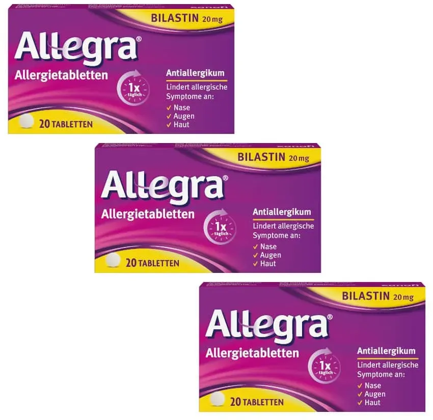 Allegra Allergietabletten 3er Set 3X20 St Tabletten